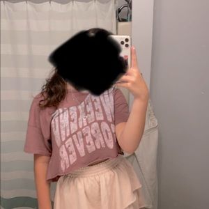 aerie set of two cropped t-shirts size small